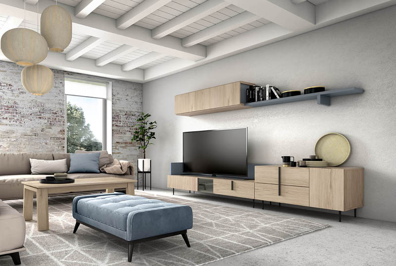 Salón diseñado por muebles lux