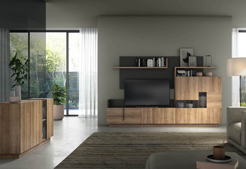 Salón diseñado por muebles lux