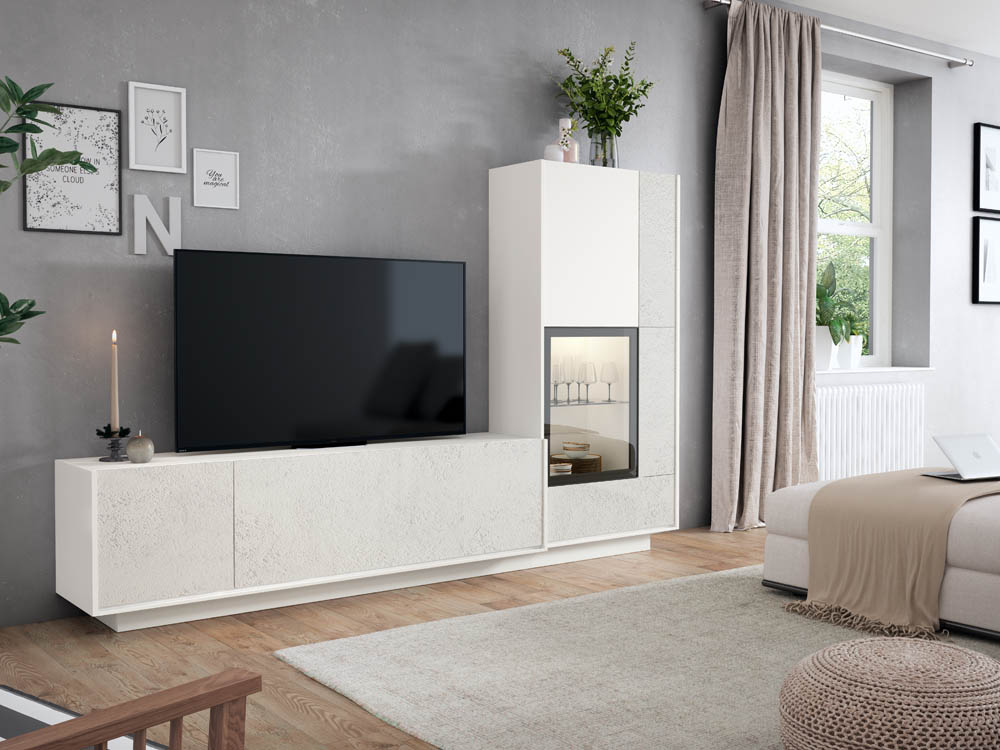 Salón diseñado por muebles lux