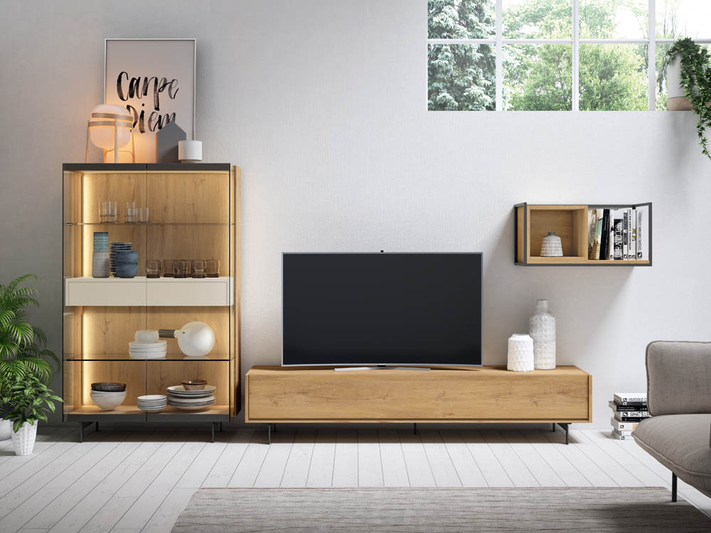 Salón diseñado por muebles lux