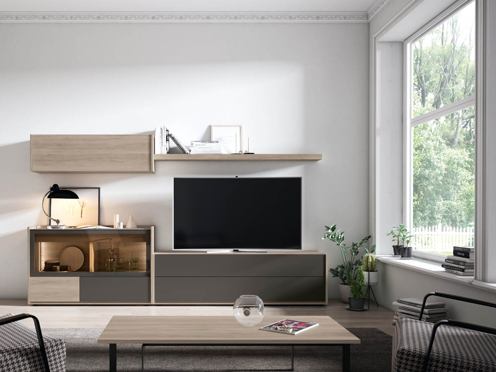 Salón diseñado por muebles lux