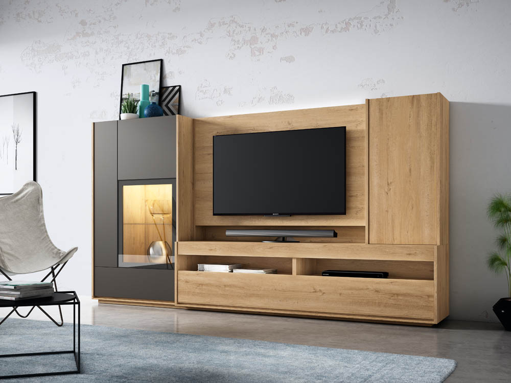 Salón diseñado por muebles lux