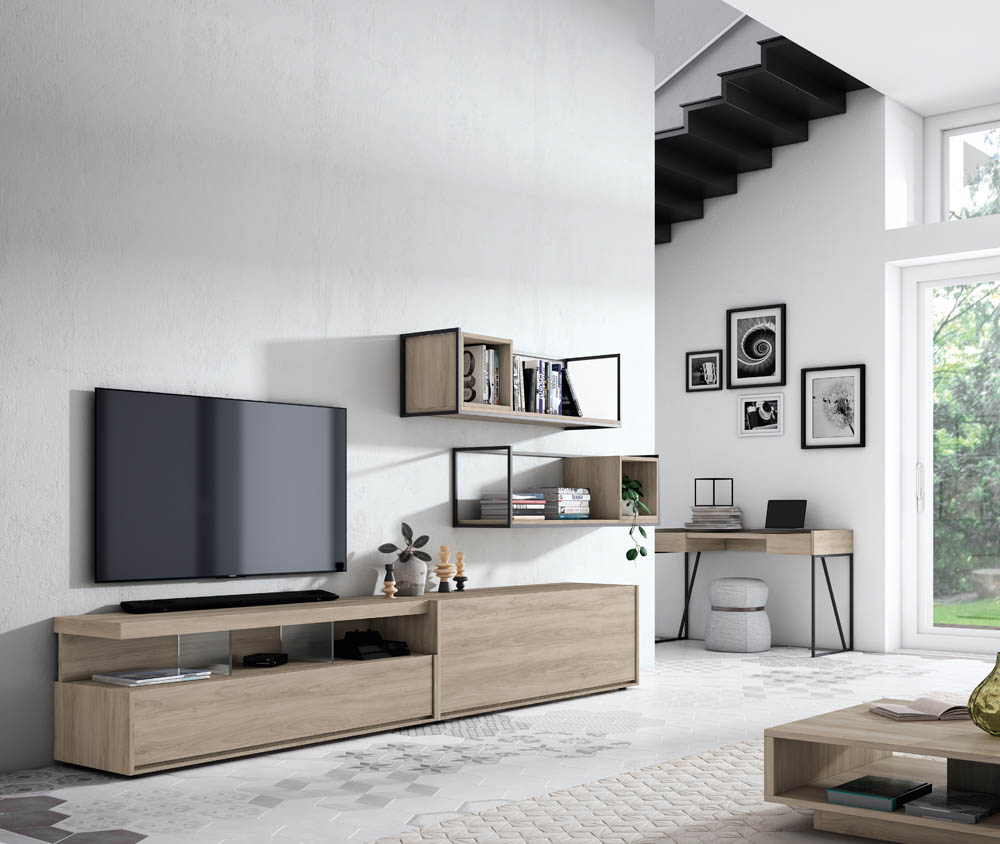 Salón diseñado por muebles lux