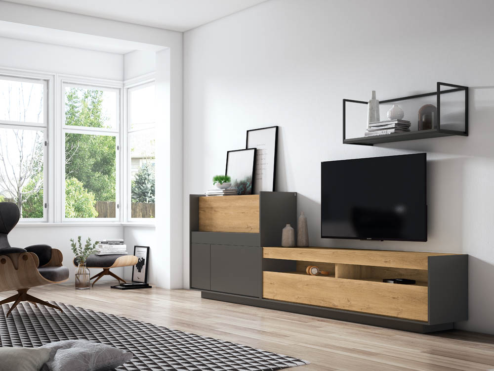 Salón diseñado por muebles lux