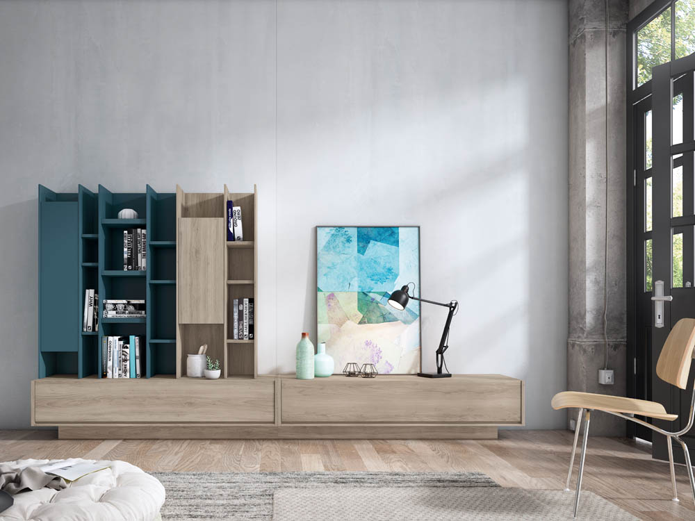 Salón diseñado por muebles lux