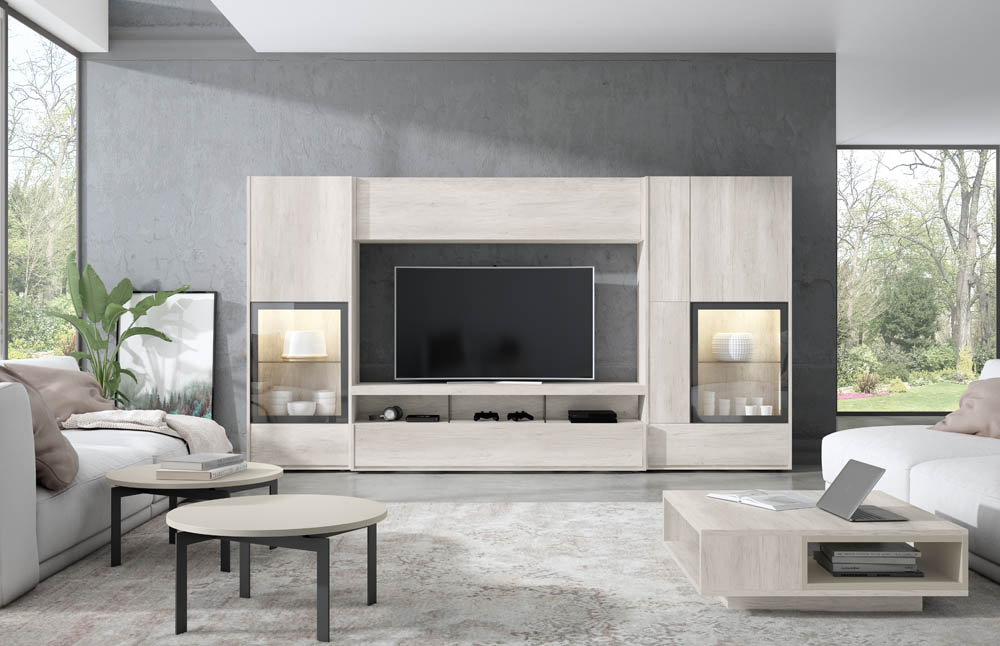 Salón diseñado por muebles lux