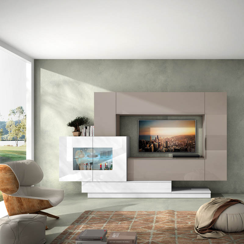 Salón diseñado por muebles lux