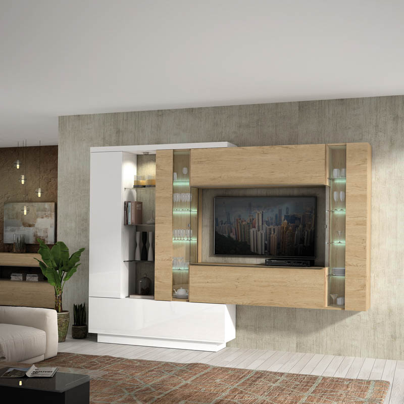 Salón diseñado por muebles lux