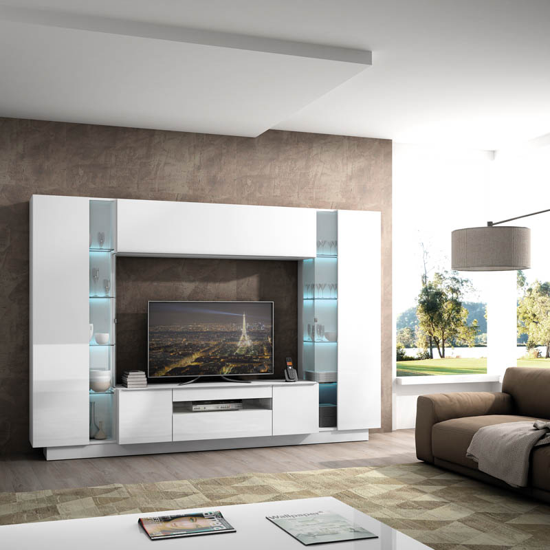 Salón diseñado por muebles lux