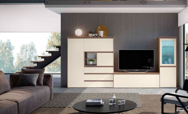 Salón diseñado por muebles lux