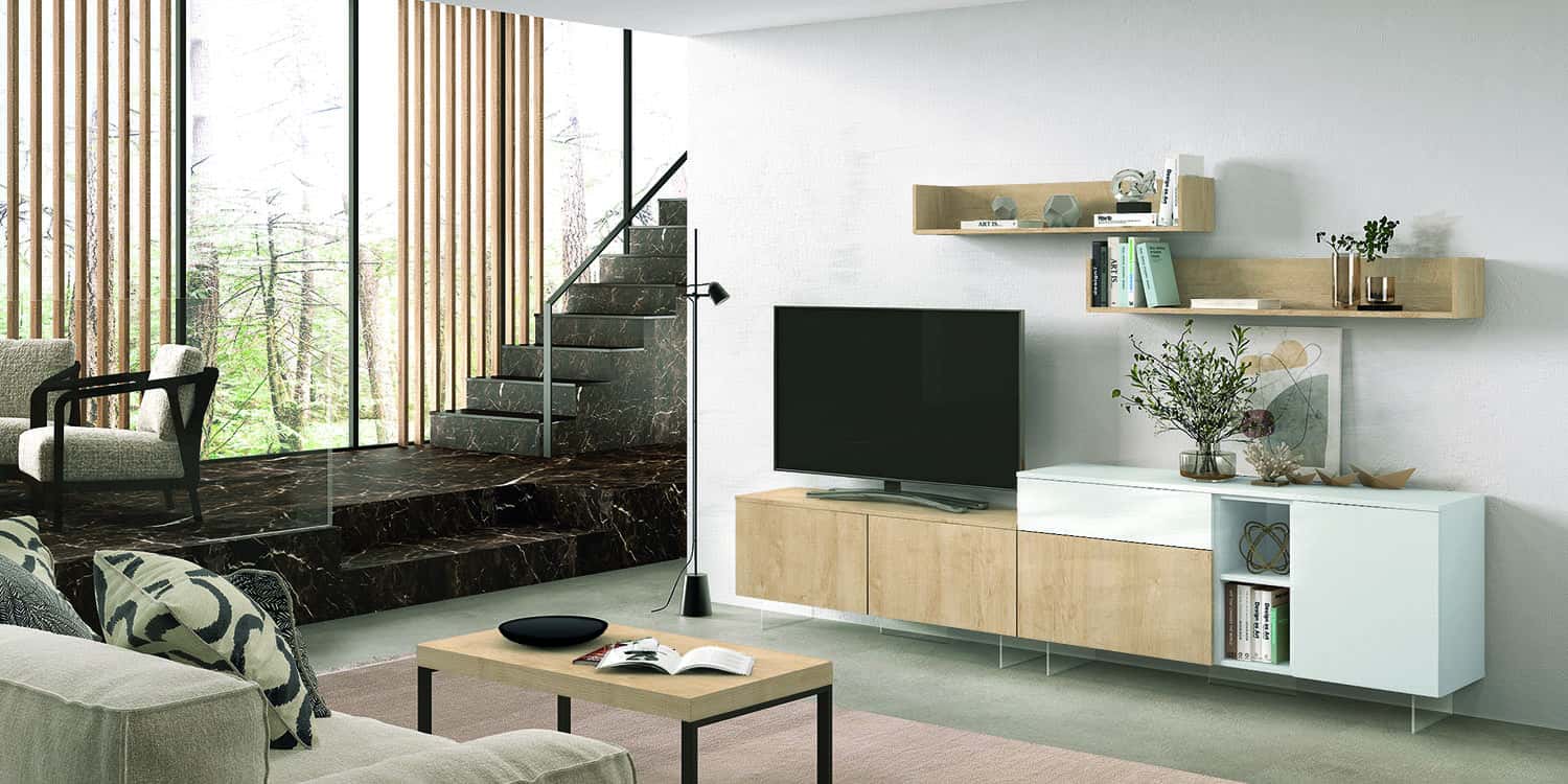 Salón diseñado por muebles lux