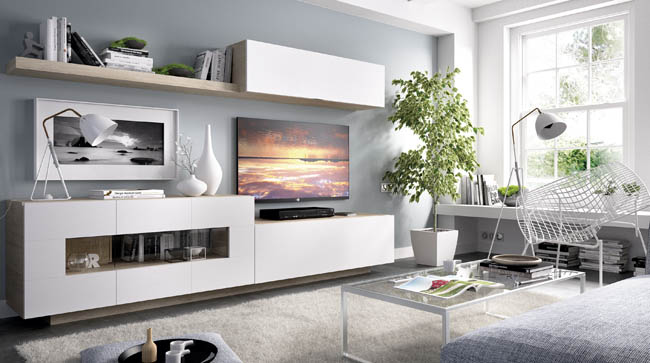 Salón diseñado por muebles lux