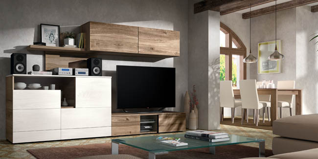 Salón diseñado por muebles lux