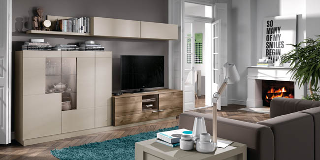 Salón diseñado por muebles lux