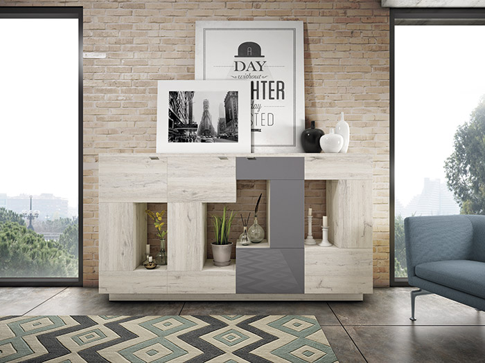 Salón diseñado por muebles lux