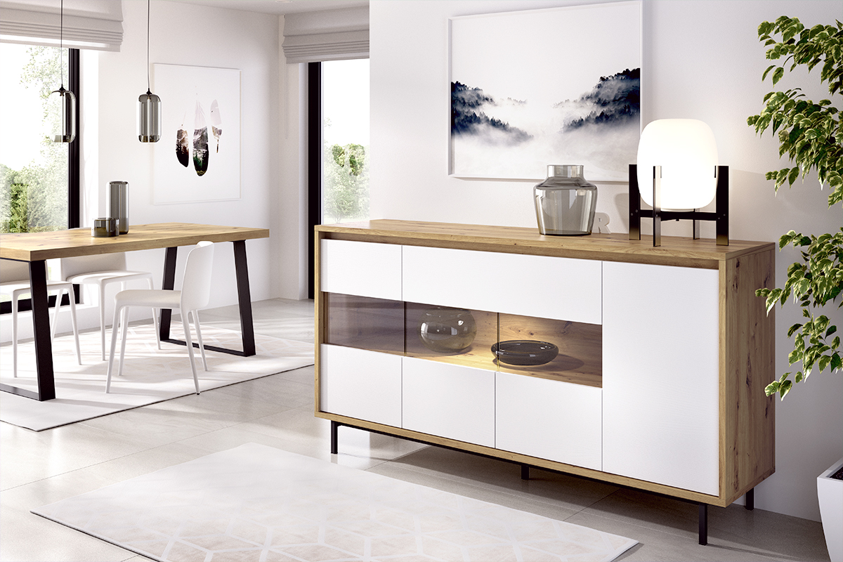 Salón diseñado por muebles lux