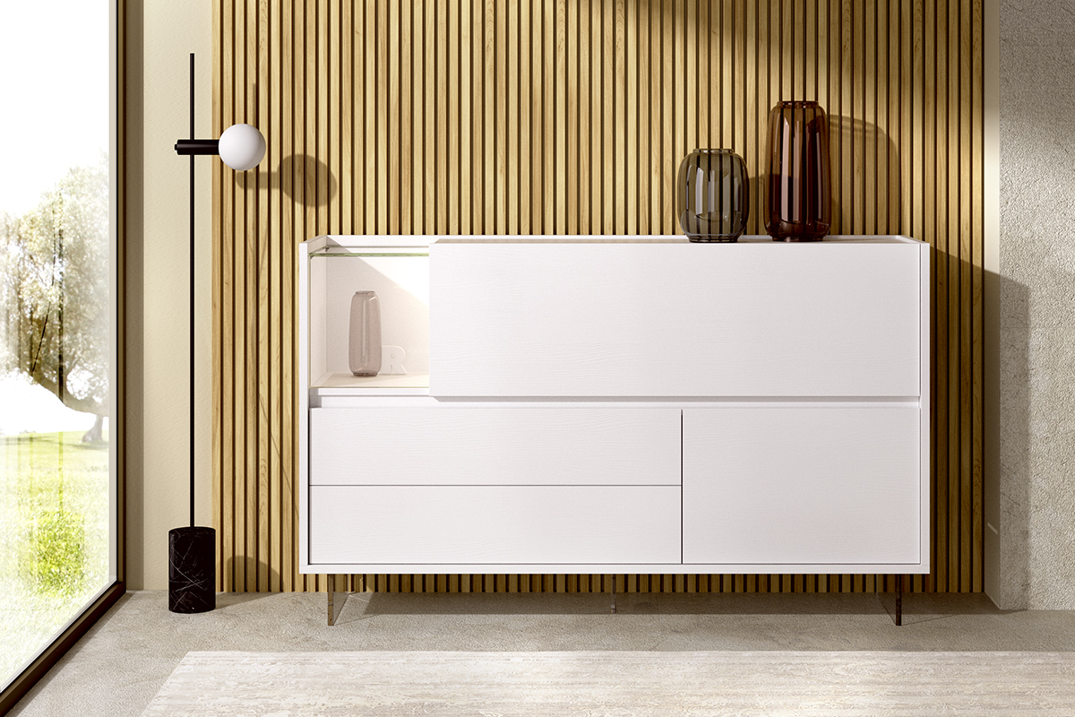 Salón diseñado por muebles lux