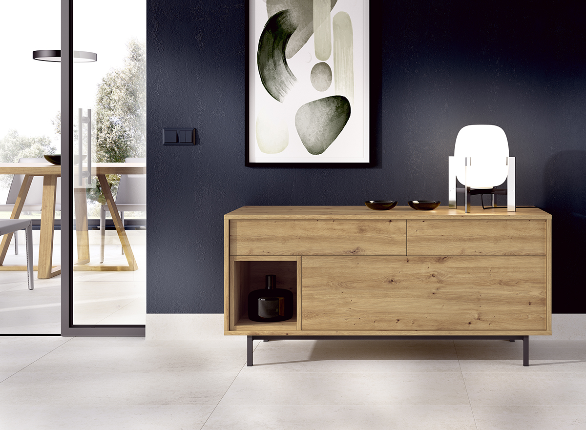 Salón diseñado por muebles lux