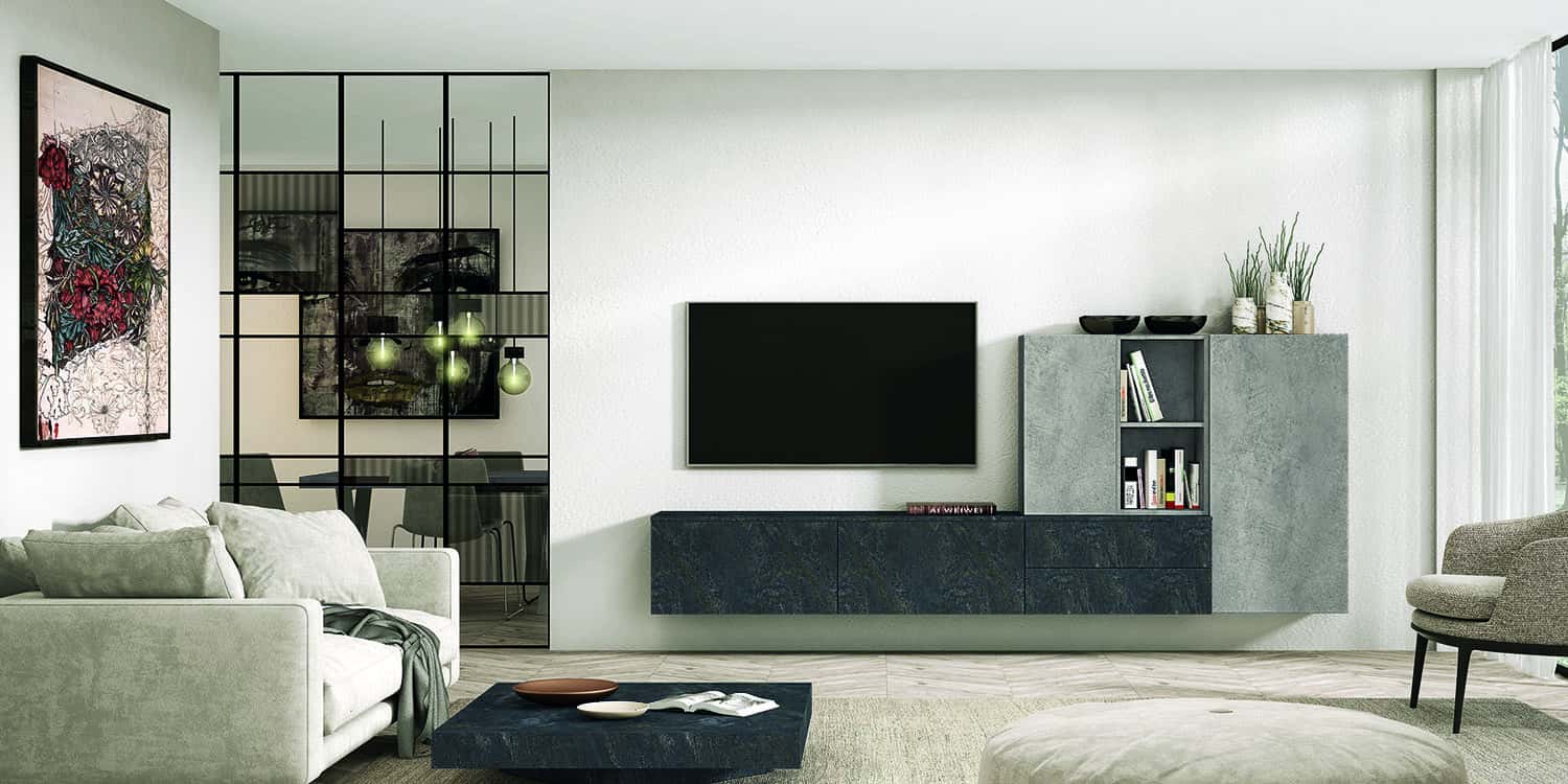 Salón diseñado por muebles lux