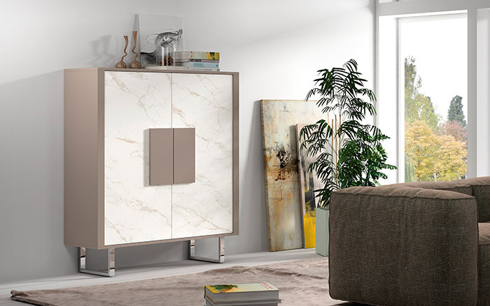 Salón diseñado por muebles lux