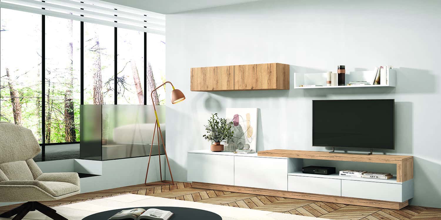 Salón diseñado por muebles lux