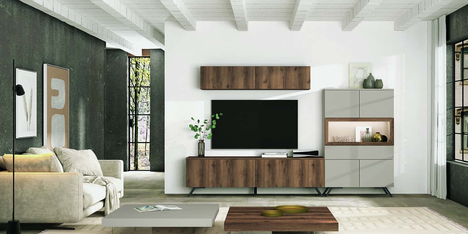 Salón diseñado por muebles lux