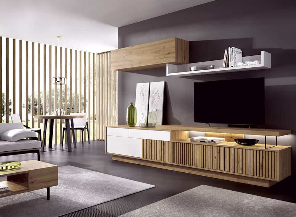 Salón diseñado por muebles lux