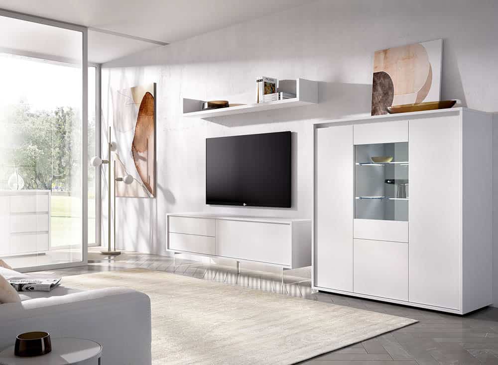 Salón diseñado por muebles lux