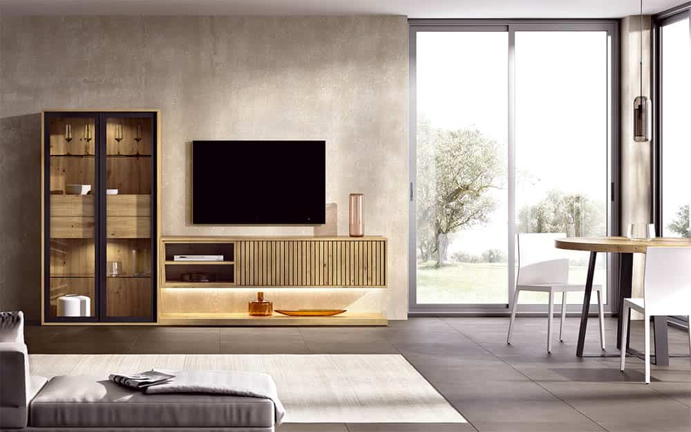 Salón diseñado por muebles lux