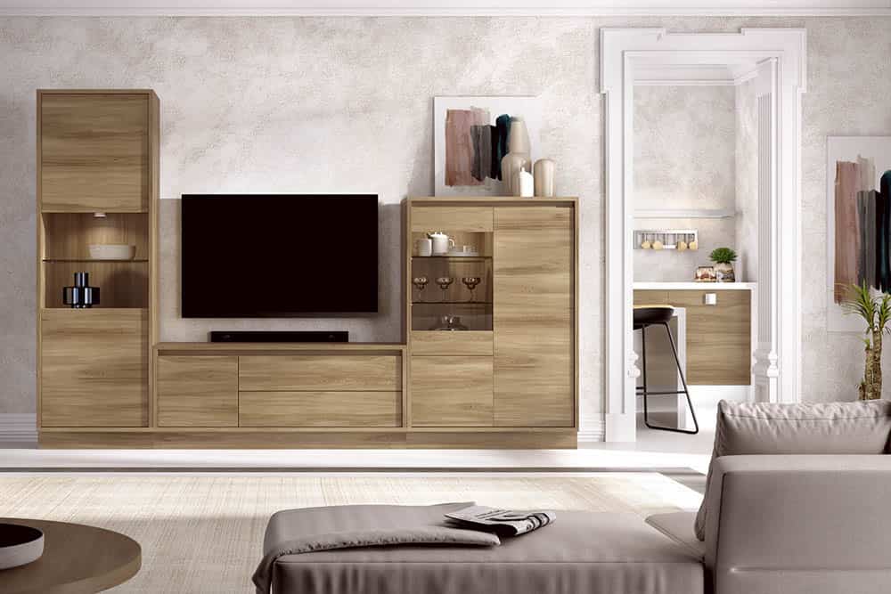 Salón diseñado por muebles lux