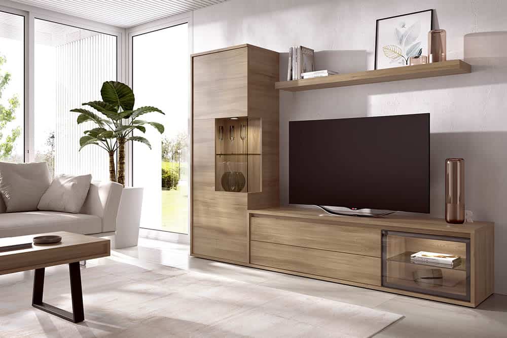 Salón diseñado por muebles lux