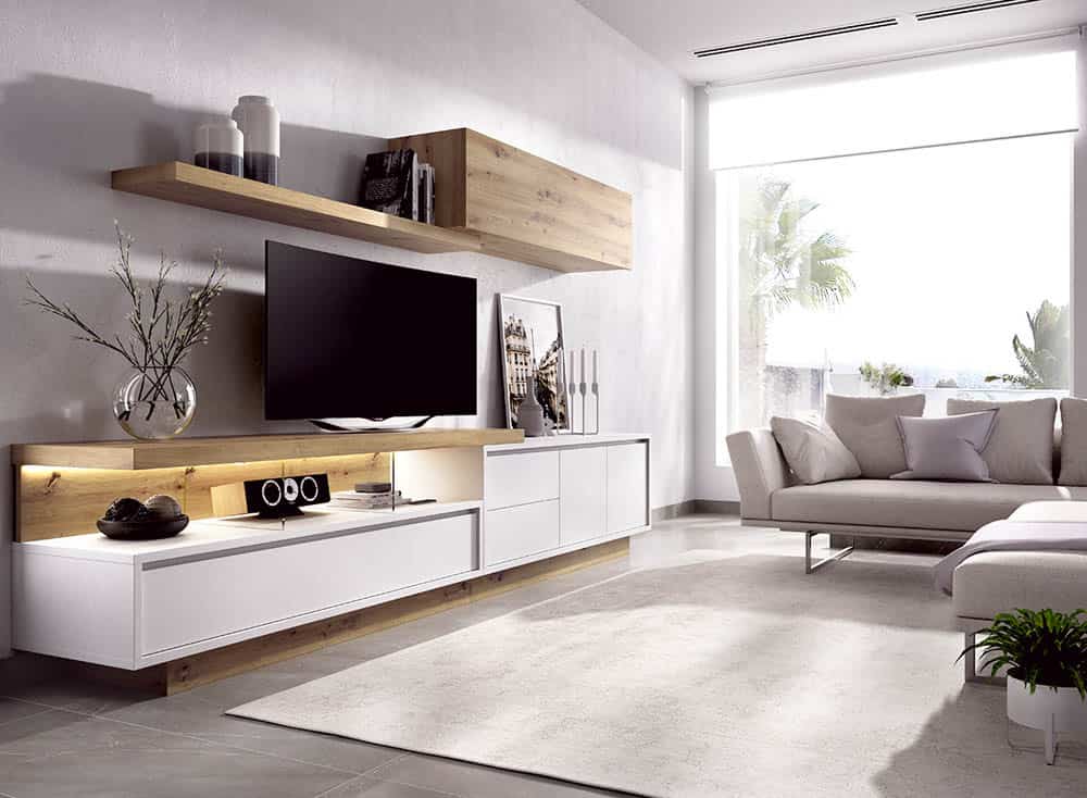 Salón diseñado por muebles lux