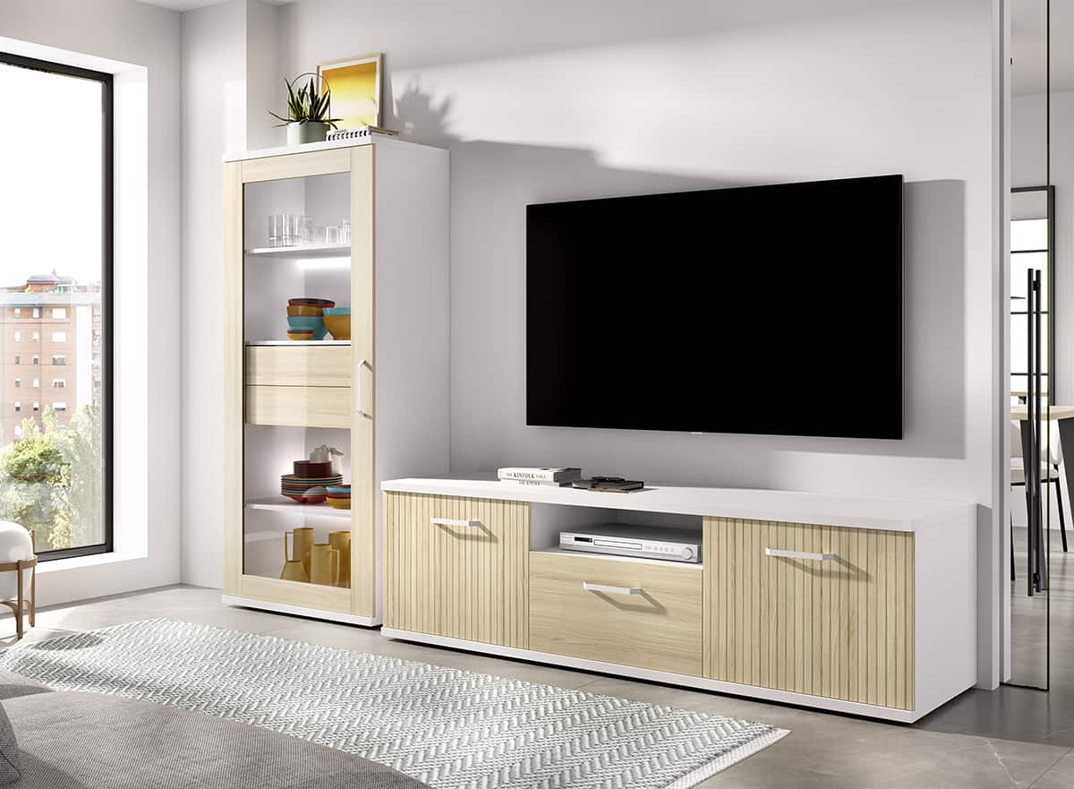 Salón diseñado por muebles lux