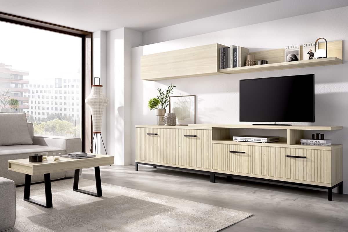 Salón diseñado por muebles lux