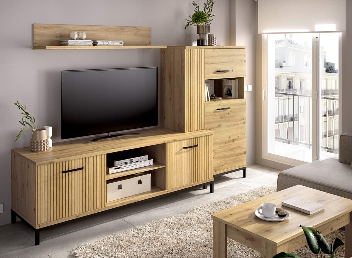 Salón diseñado por muebles lux