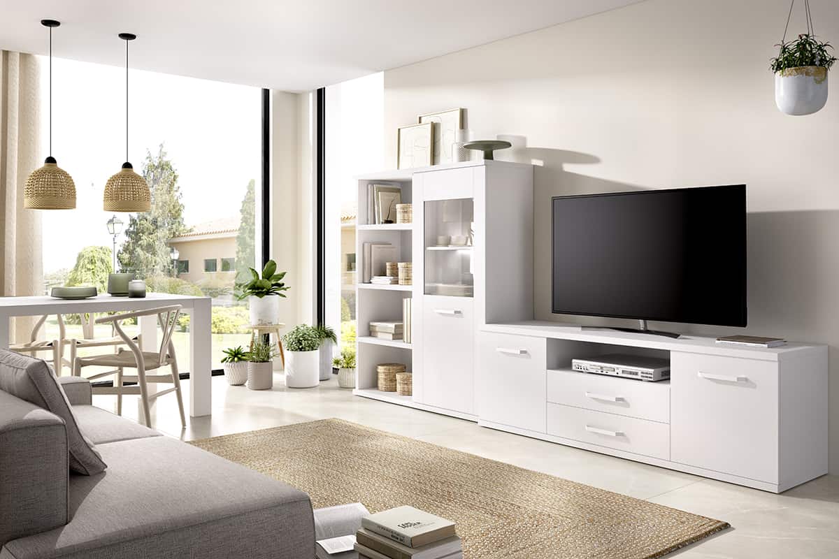 Salón diseñado por muebles lux