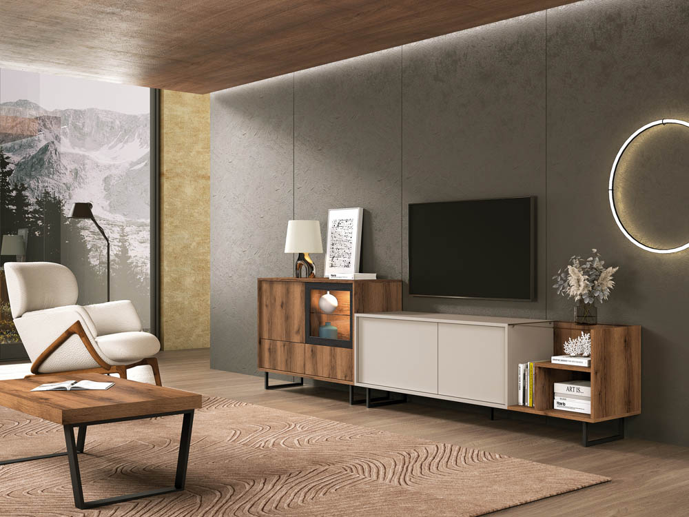 Salón diseñado por muebles lux