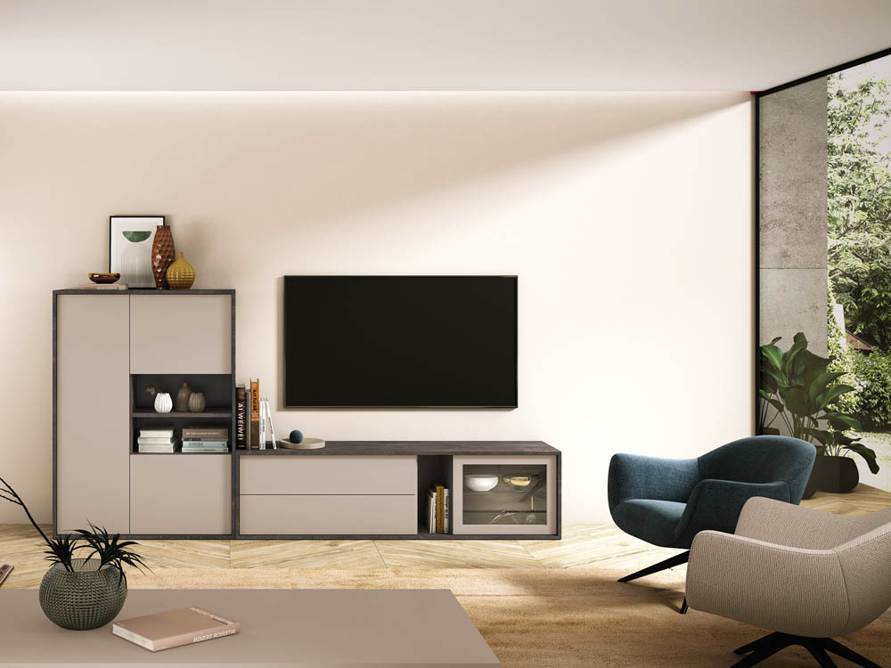 Salón diseñado por muebles lux