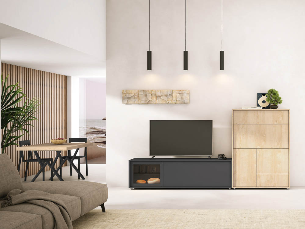 Salón diseñado por muebles lux