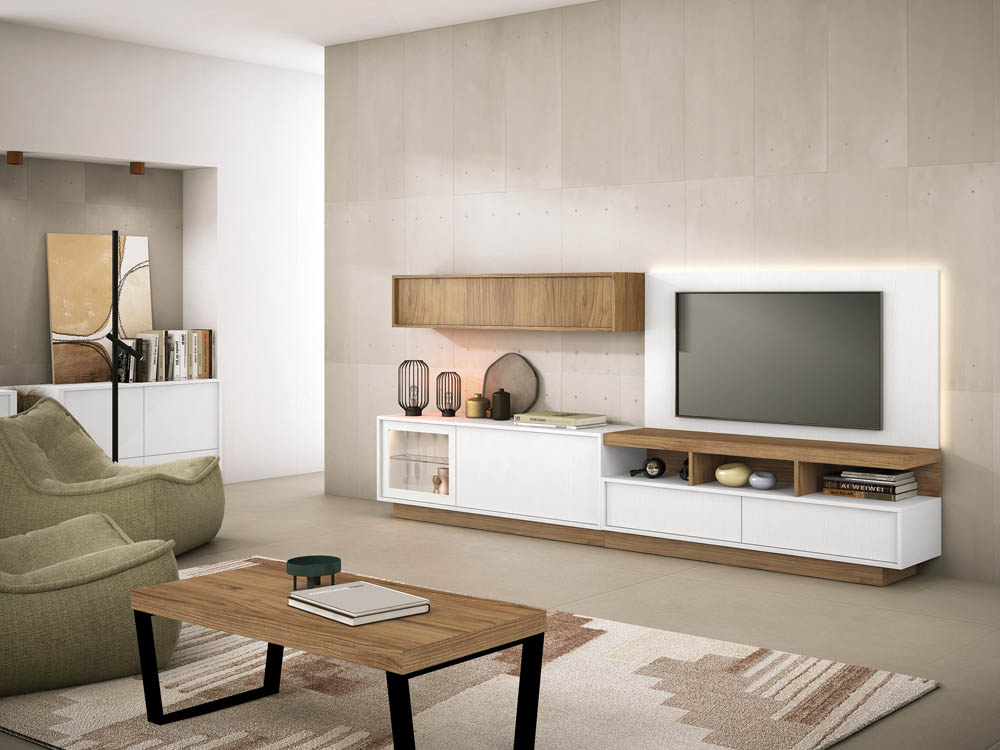 Salón diseñado por muebles lux