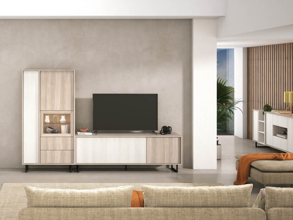 Salón diseñado por muebles lux