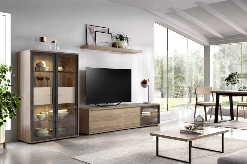 Salón diseñado por muebles lux