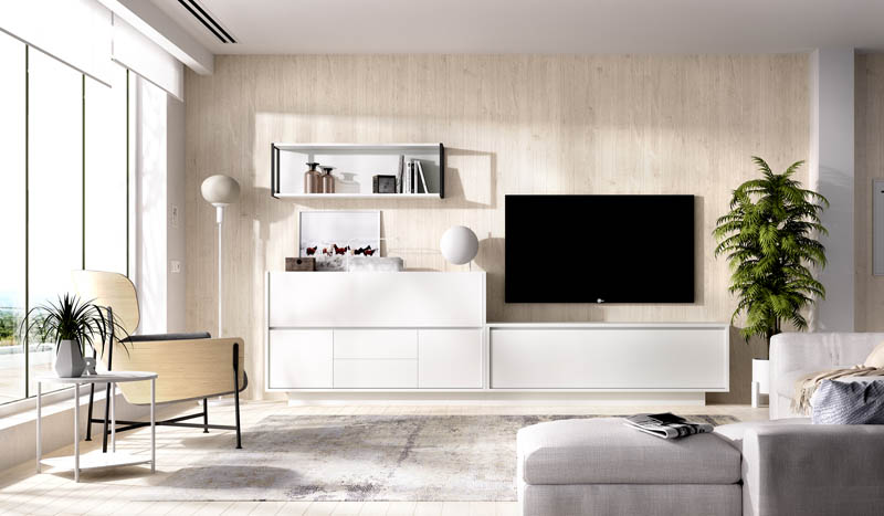 Salón diseñado por muebles lux